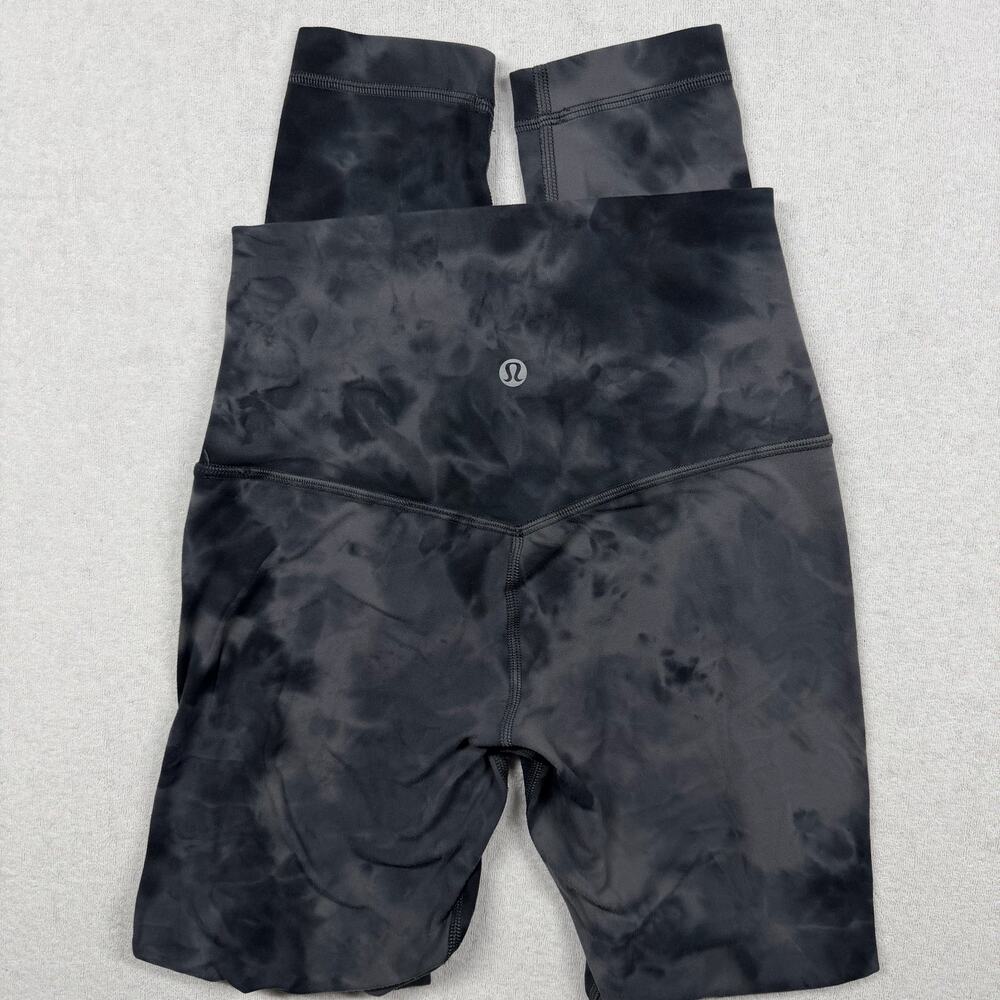 Lululemon Align High Rise Pant 25” Size 2 Diamond Dye Graphite Grey Black